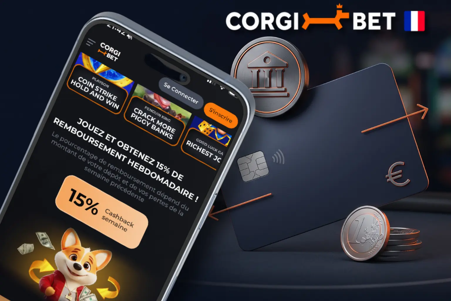 Méthodes de paiement disponibles sur Corgibet France
